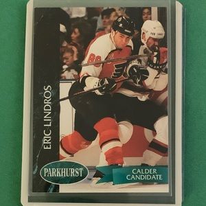 Eric Lindros #128 1991 Parkhurst Hockey Trading Card